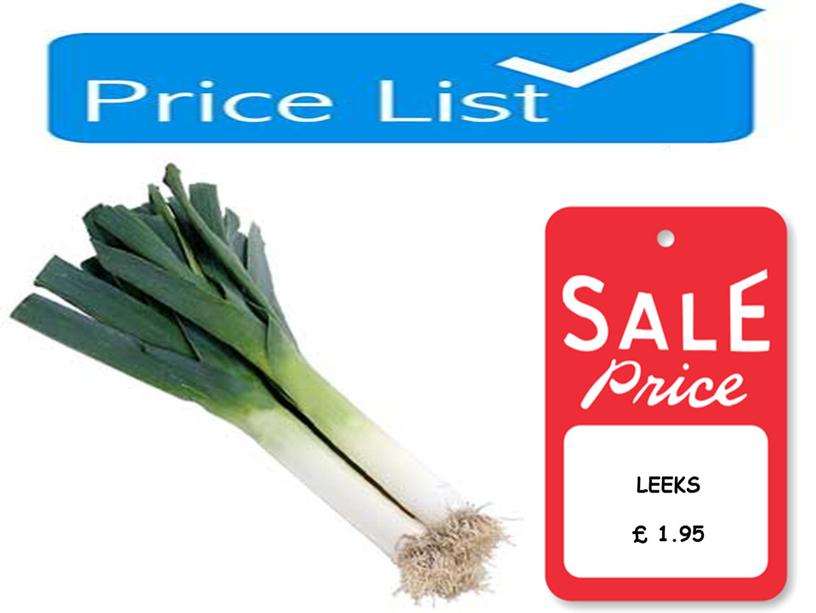 LEEKS £ 1.95