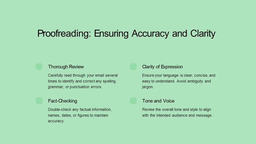 Proofreading: Ensuring Accuracy and