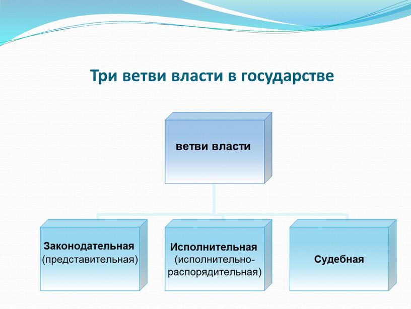 Три ветви власти в государстве