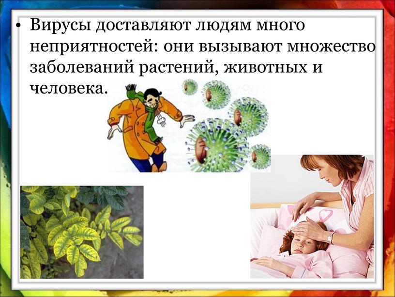 Вирусы доставляют людям много неприятностей: они вызывают множество заболеваний растений, животных и человека