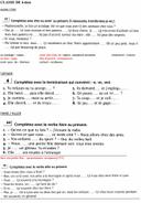 Материал для отработки спряжения французских глаголов 3 группы в 4 классе.