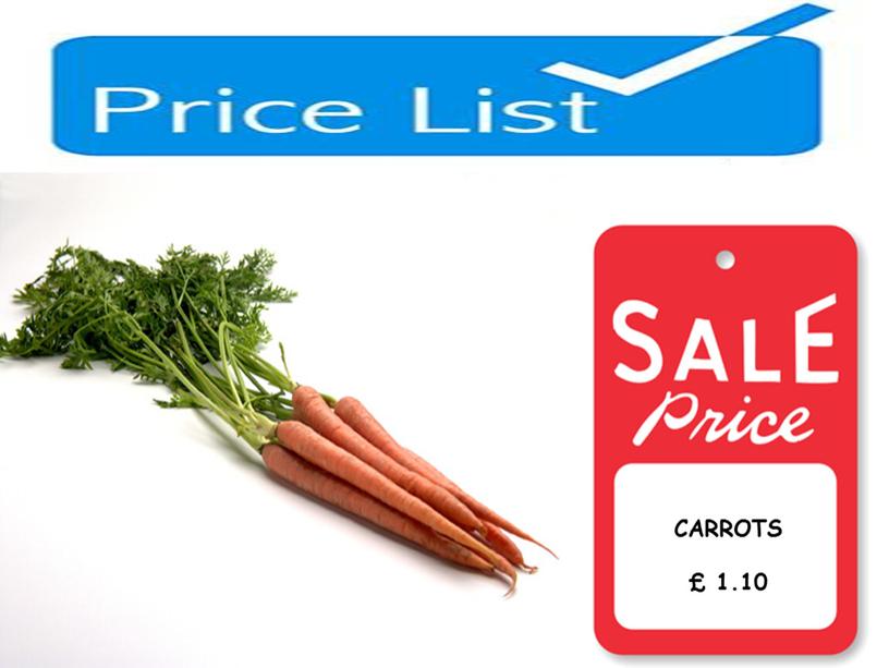 CARROTS £ 1.10