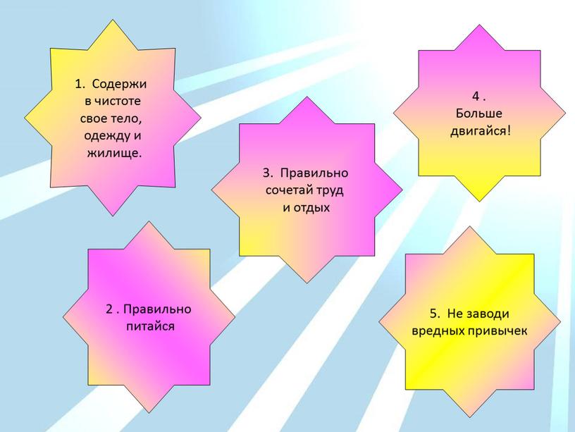 Содержи в чистоте свое тело, одежду и жилище