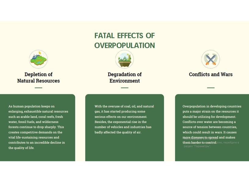 Презентация к уроку английского языка "Перенаселение"