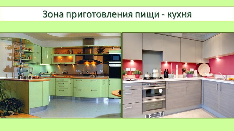 Зона приготовления пищи - кухня