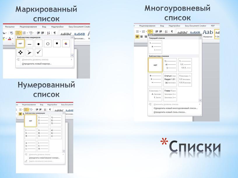 Как делать подпункты в презентации