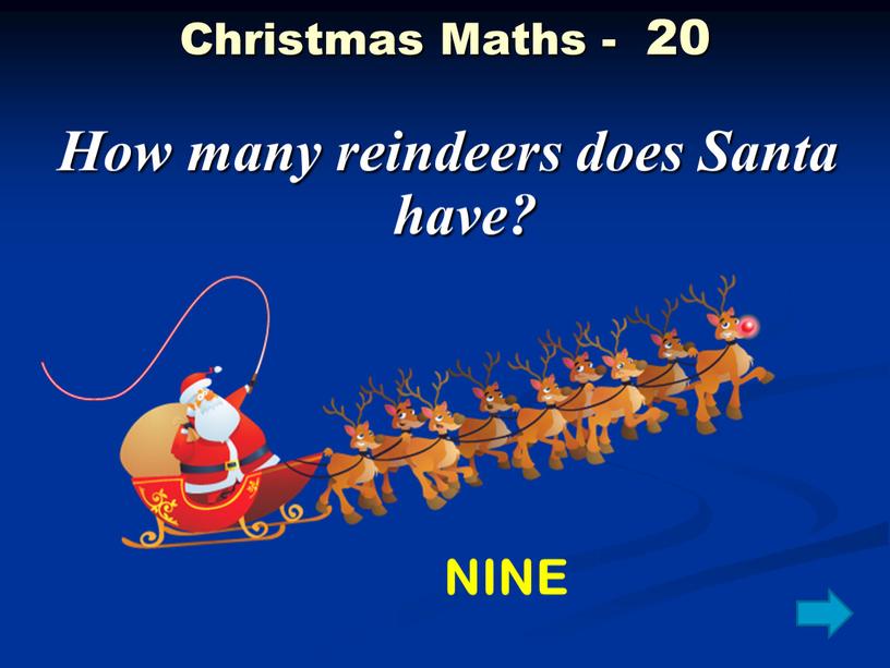 Christmas Maths - 20 How many reindeers does