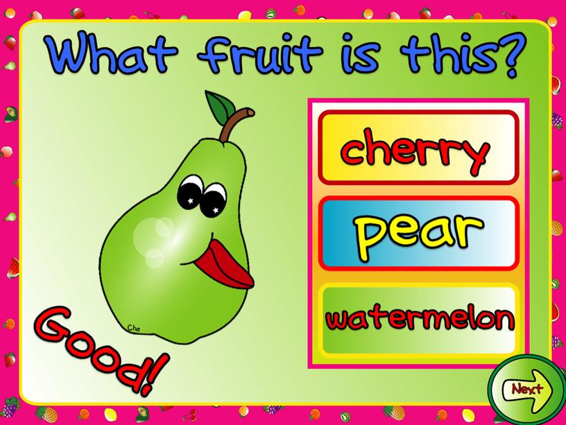 Игра-презентация по английскому языку на тему:"What fruit is this?"