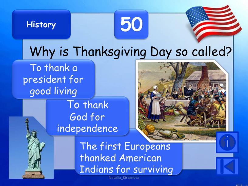 History 50 Why is Thanksgiving