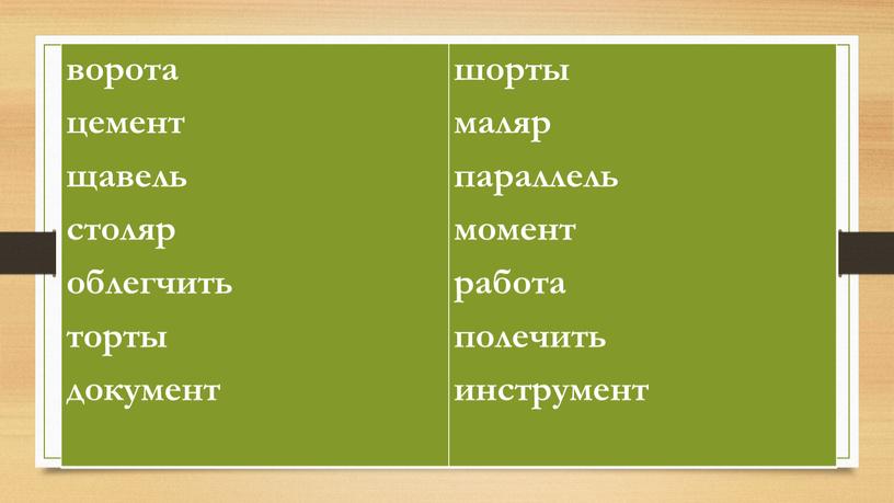 ворота цемент щавель столяр облегчить торты документ шорты маляр параллель момент работа полечить инструмент