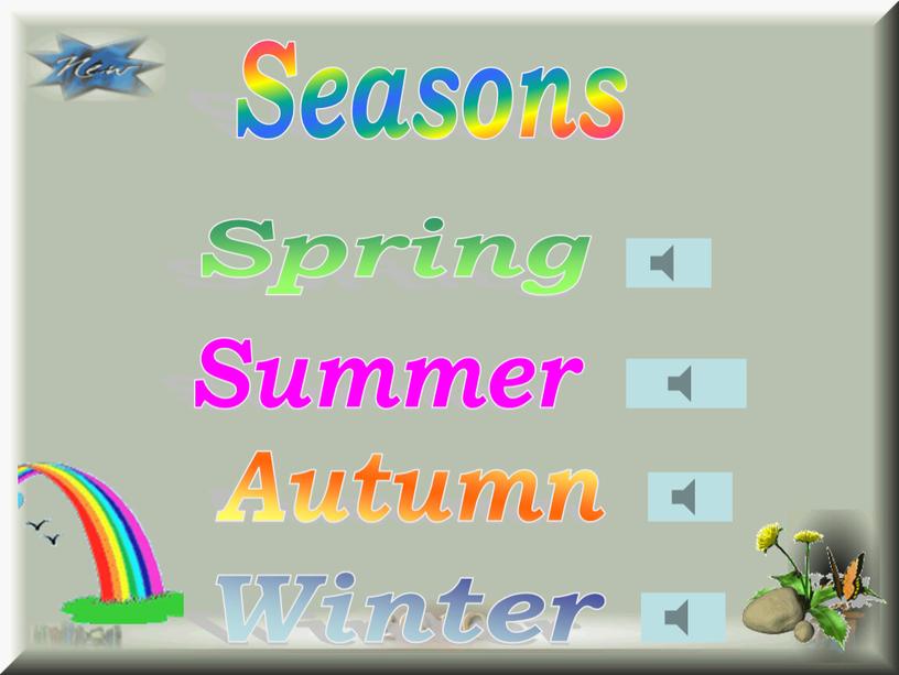 Seasons Winter Spring Autumn Summer