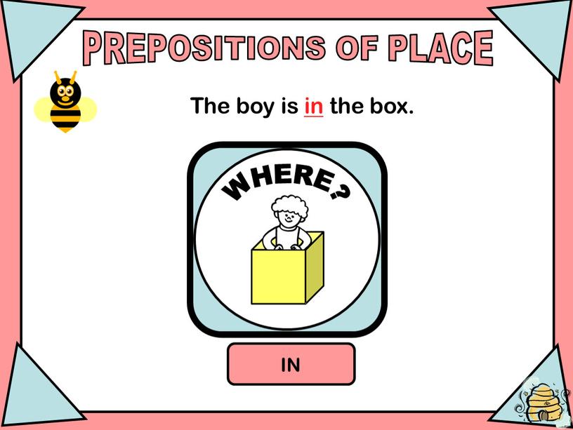 PREPOSITIONS OF PLACE IN WHERE?