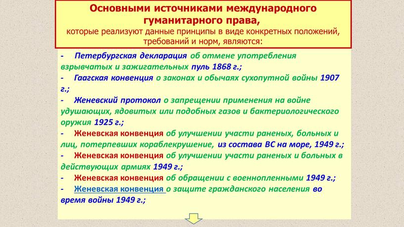 Петербургская декларация об отмене употребления взрывчатых и зажигательных пуль 1868 г