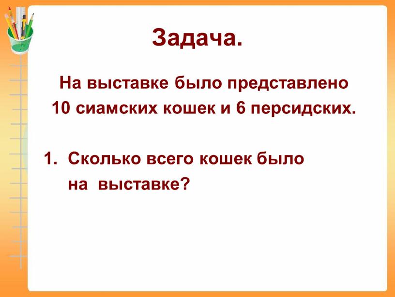 На выставке было представлено 10 сиамских кошек и 6 персидских