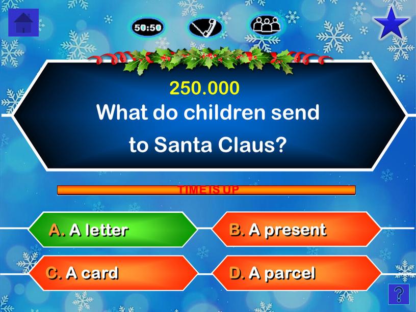 What do children send to Santa