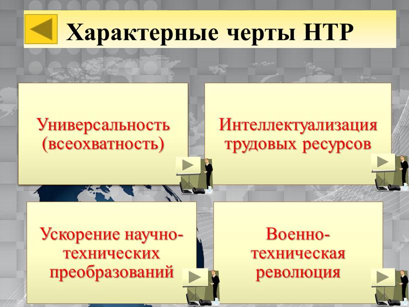 Характерные черты НТР