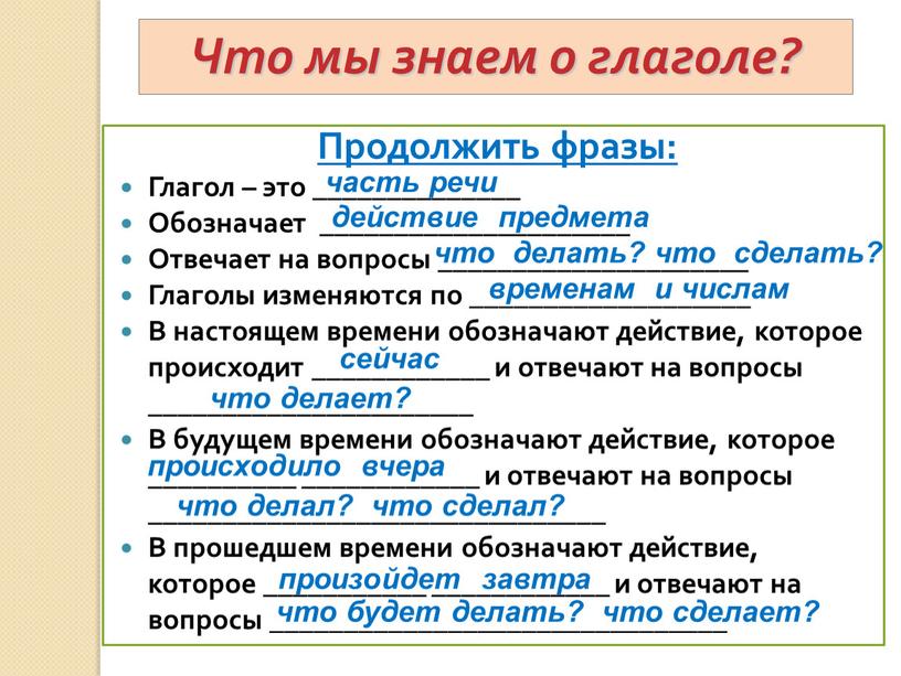 Русский язык 2 класс глагол открытый урок. Что мы знаем о глаголе. Расскажите о глаголе. Глагол 5 класс. Понятие о глаголе.