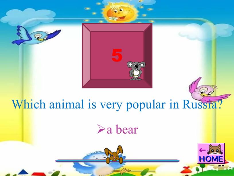 Which animal is very popular in