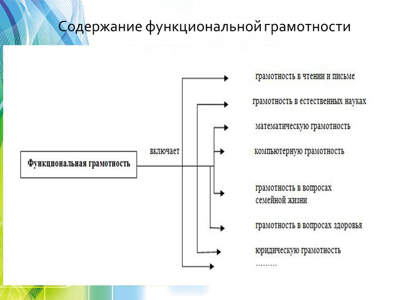 Содержание функциональной грамотности