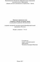 Конспект занятия по теме  «Твердые и мягкие согласные звуки»