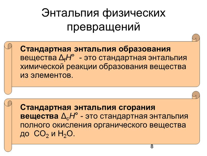 Энтальпия физических превращений