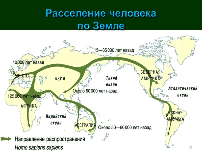 Расселение человека по Земле 13