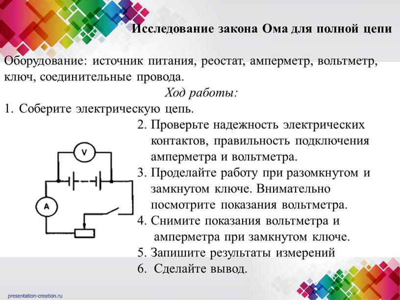 Физика Лабораторная работа 4