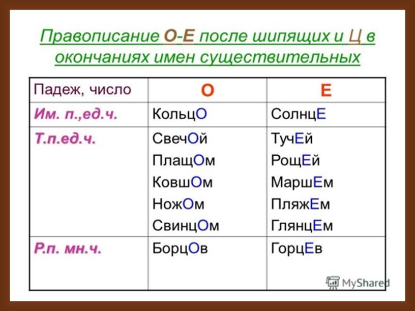 Презентация  Правописание имен существительных