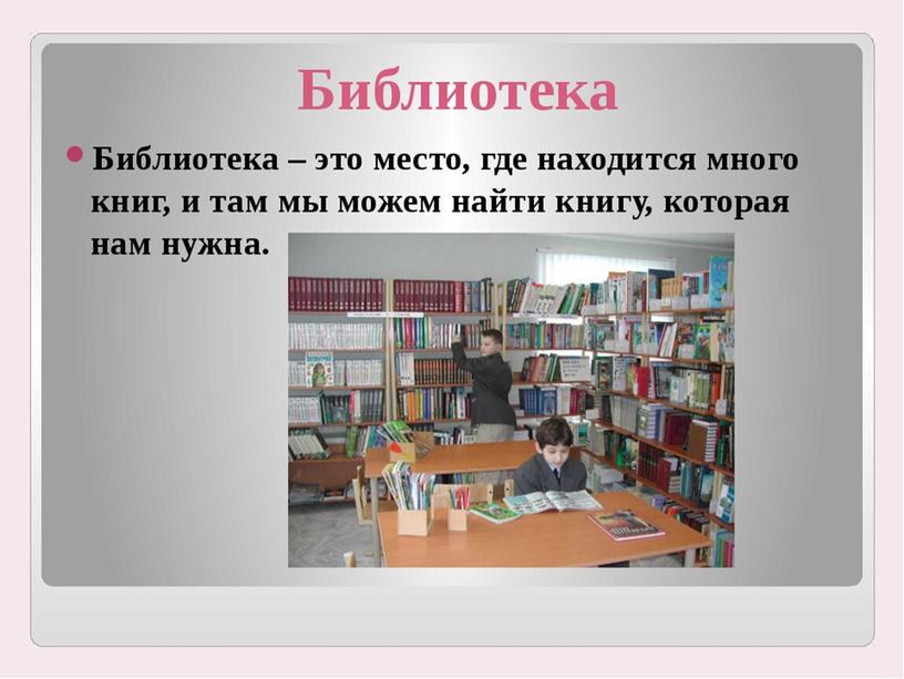 Презентация по речевой практике 2 класс ОВЗ "Библиотека"