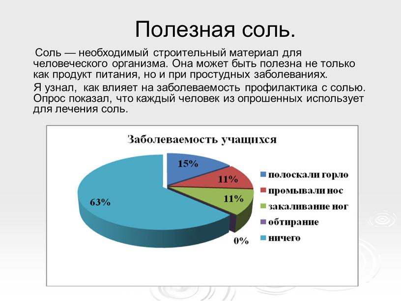 Полезная соль. Соль — необходимый строительный материал для человеческого организма