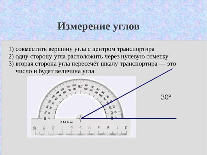 Презентация по математике 5 класса "Угол и виды углов"