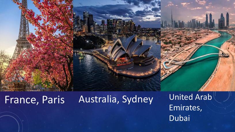 France, Paris Australia, Sydney