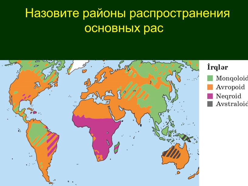 Негроидная раса карта