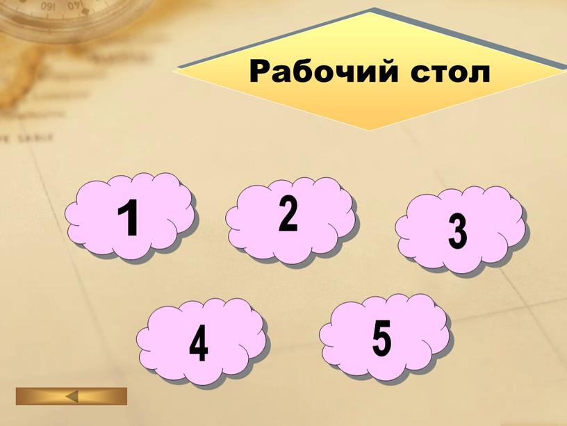 1 Рабочий стол 2 3 4 5