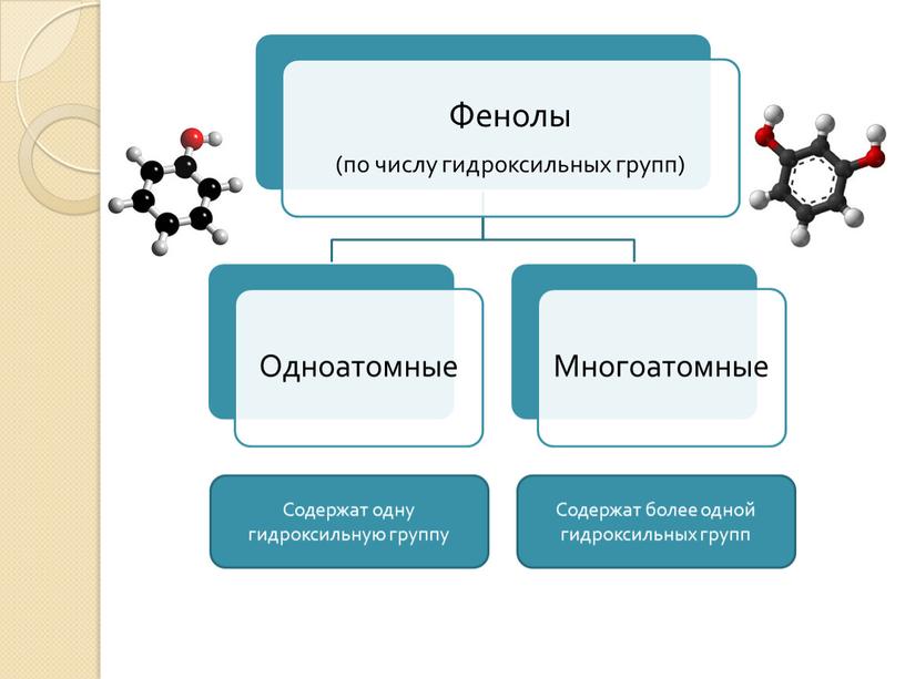 Содержат одну гидроксильную группу