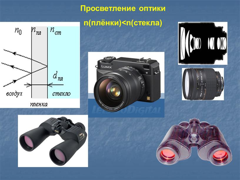 Просветление оптики n(плёнки)