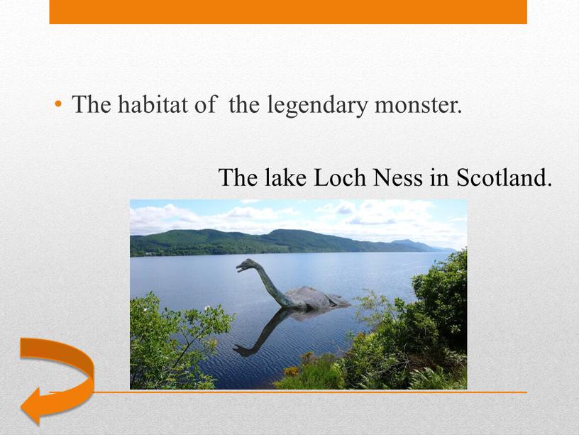 The lake Loch Ness in Scotland