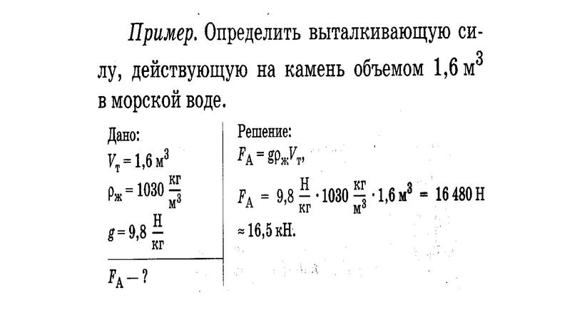 Презентация Архимедова сила с практической работой