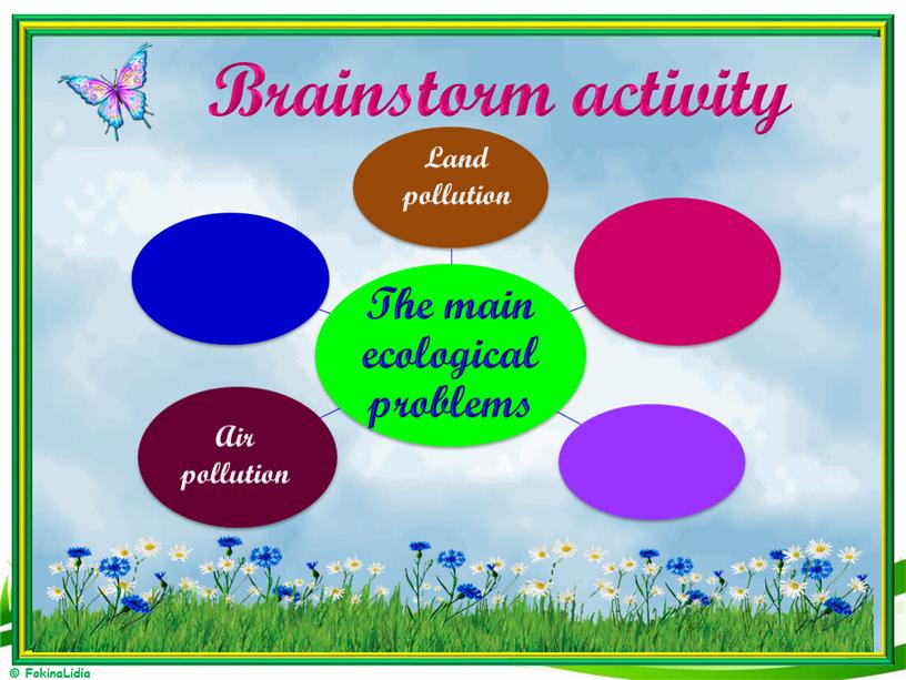 Brainstorm activity Land pollution