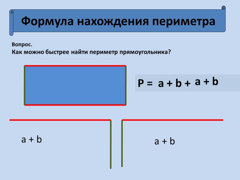 Формула нахождения периметра Вопрос