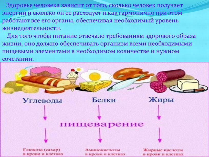 Здоровье человека зависит от того, сколько человек получает энергии и сколько он ее расходует и как гармонично при этом работают все его органы, обеспечивая необходимый…