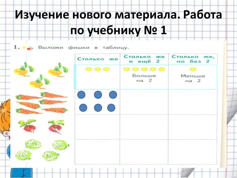 Изучение нового материала. Работа по учебнику № 1