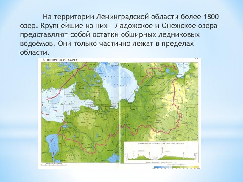 На территории Ленинградской области более 1800 озёр