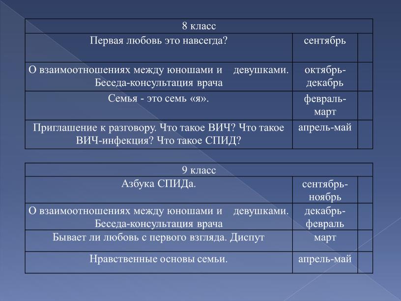 Первая любовь это навсегда? сентябрь