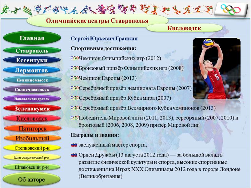 Олимпийские центры Ставрополья