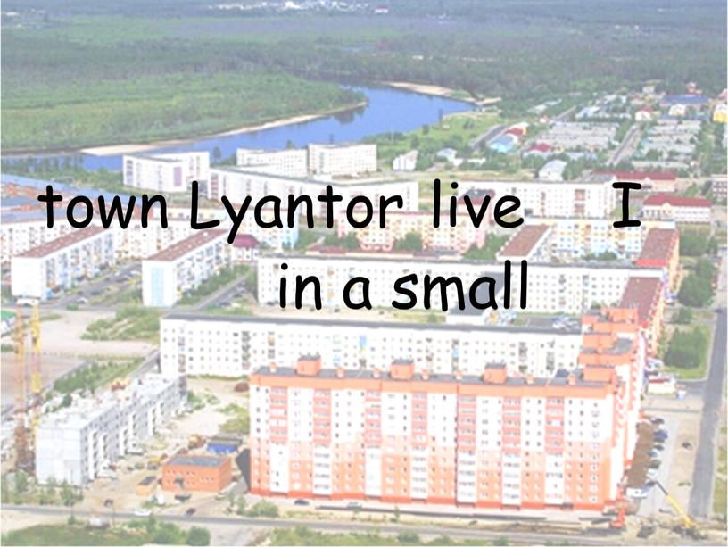 live town Lyantor I in a small