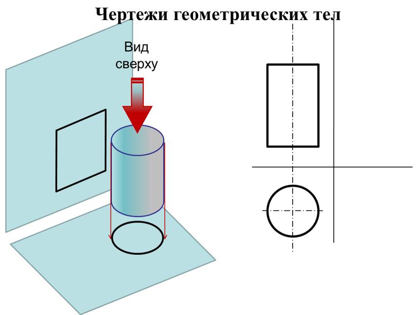 Вид сверху Чертежи геометрических тел