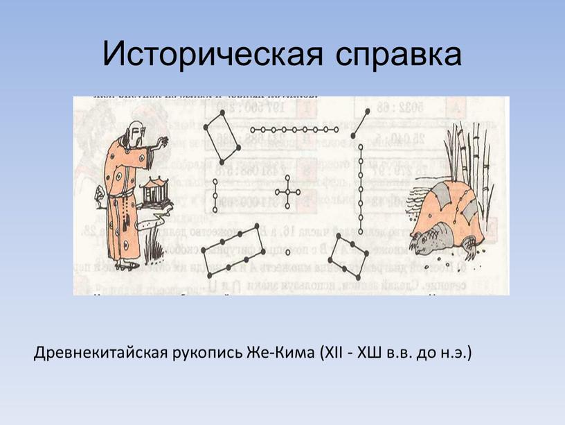 Историческая справка Древнекитайская рукопись