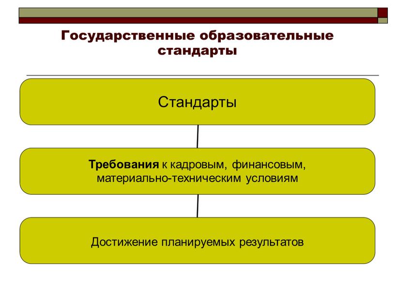 Государственные образовательные стандарты