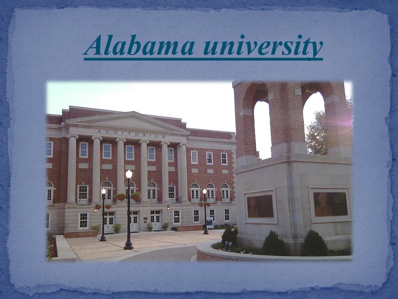 Alabama university